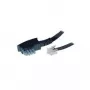 S/CONN 6 m TAE-N - RJ12 juodas permatomas TC 70166 ShiverPeaks