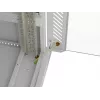 19 colių 42U LANBERG stovimas stovo korpusas 600×600 mm pilkas su stiklinėmis durimis ir LCD (plokščia pakuotė)