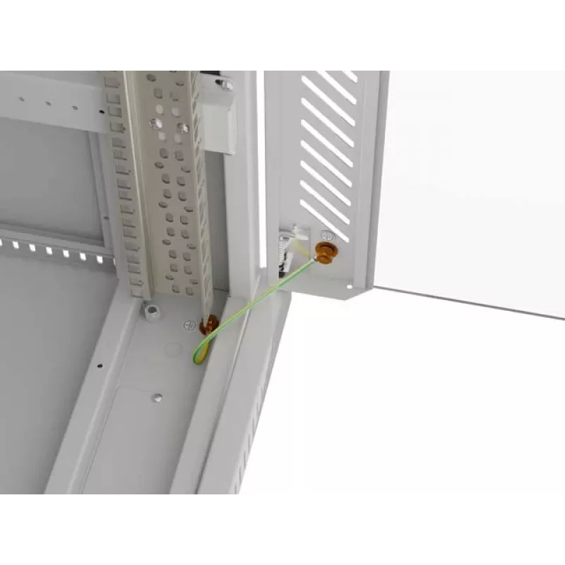 19 colių 42U LANBERG stovimas stovo korpusas 600×600 mm pilkas su stiklinėmis durimis ir LCD (plokščia pakuotė)