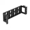 Patch panel DeLOCK 86517 juodas metalas plastikas tvirtinimas prie sienos