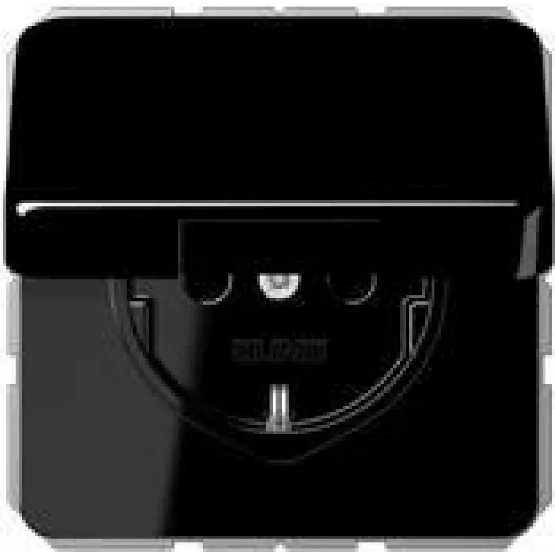JUNG CD 1520 BFKL SW lizdas, tipas F, juodas (CD1520BFKLSW)