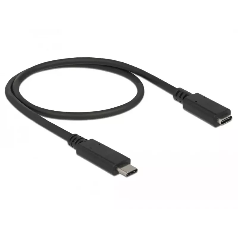 USB laidas DeLOCK 85532 USB 3.2 Gen 1 0,5 m USB C juodas