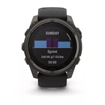 Garmin fenix 8 3,56 cm (1,4) 51 mm Skaitmeninis 280 x 280 pikselių Liečiamas ekranas Titanas Wi-Fi GPS (palydovas)