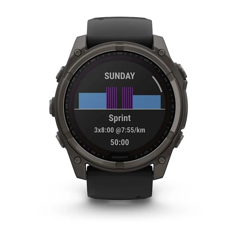 Garmin fenix 8 3,56 cm (1,4) 51 mm Skaitmeninis 280 x 280 pikselių Liečiamas ekranas Titanas Wi-Fi GPS (palydovas)