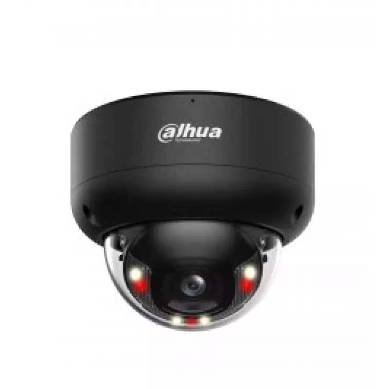 Dahua WizSense kupolinė IP apsaugos kamera IPC-HDBW3849E-AS-IL — 3840×2160, montavimas ant lubų, laidinė, juoda
