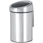 Šiukšlių dėžė BRABANTIA Touch Bin 3 L Brilliant Steel modelis 36 39 62