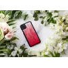 iKins išmaniojo telefono dėklas, skirtas iPhone 11 Pro Max – rožinio ežero su juodu apvadu