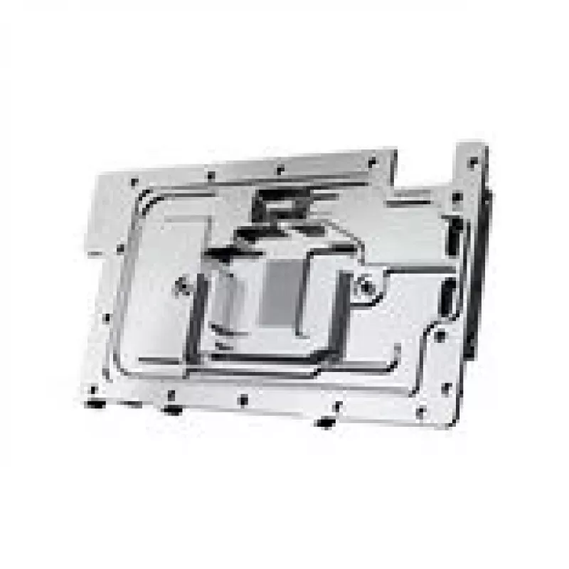 Backplate Alphacool 10261 Aliuminis Chromas Varis Juoda 95.7mm