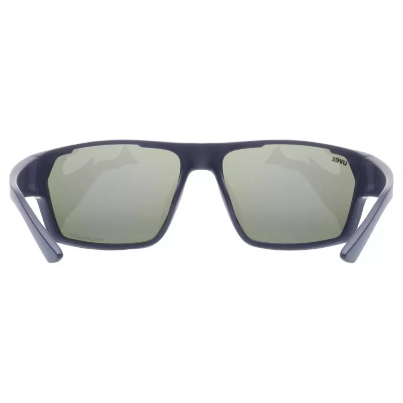 Universalios sportinės akiniai UVEX sportstyle 233 P — pilnas apvadas, unisex, tamsiai mėlyni, 28 g