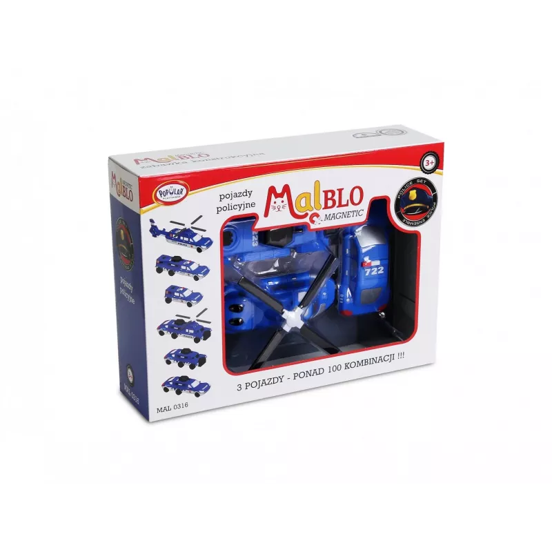 Transporto priemonių rinkinys Popular Playthings Mix or Match Vehicles Police