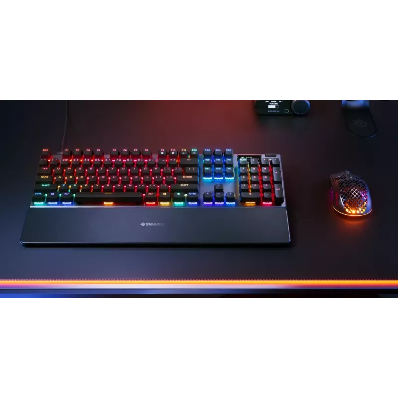Steelseries APEX PRO GEN 3 klaviatūra, žaidimų, USB, QWERTY, UK English, juoda