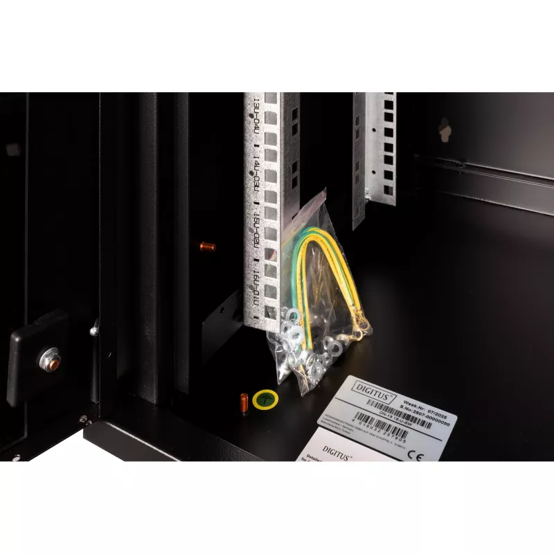 Ant sienos montuojamas stovas Digitus DN-19 16-U-SW