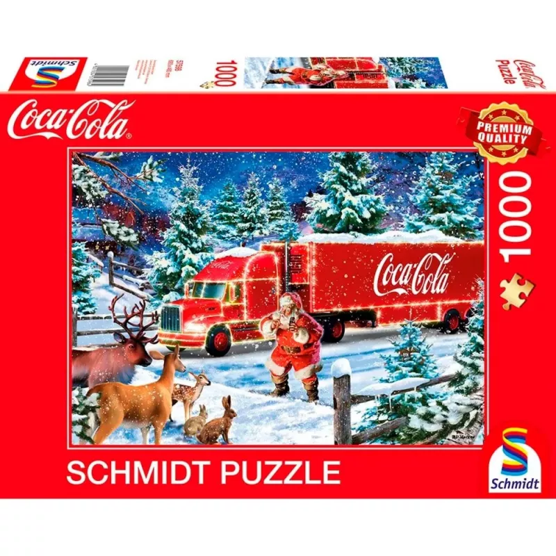 Dėlionė Schmidt Spiele Coca Cola Christmas Truck 1000 vnt.