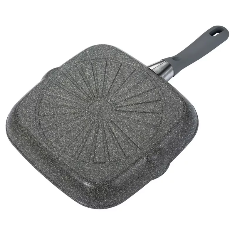 Grill keptuvė BALLARINI 75002-941-0 kvadratinė pilka 28 cm