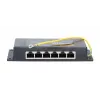 PoE injektorius Extralink Gigabit 6 prievadų 6x 1000Mb/s RJ45