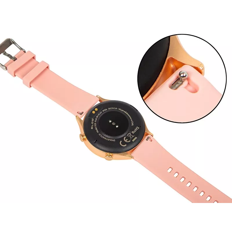 Išmanusis laikrodis BLOW X19 Bluetooth rožinis