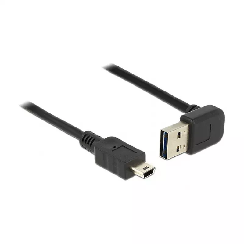 USB laidas DeLOCK 2 m USB 2.0-A į Mini-USB B juodas 83544