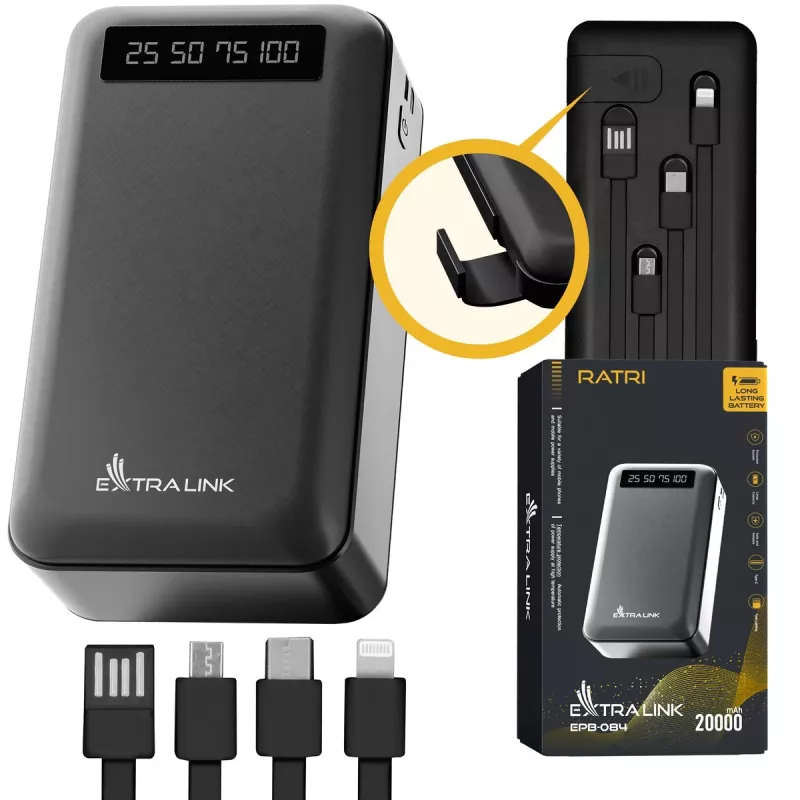 Išorinė baterija Extralink EPB-084 20000mAh