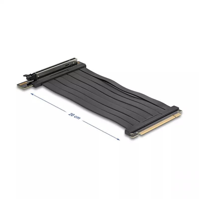 “PCI Express 5.0 x16” pakilimo plokštė DELOCK 81289, x16 lizdas, 20 cm kabelis