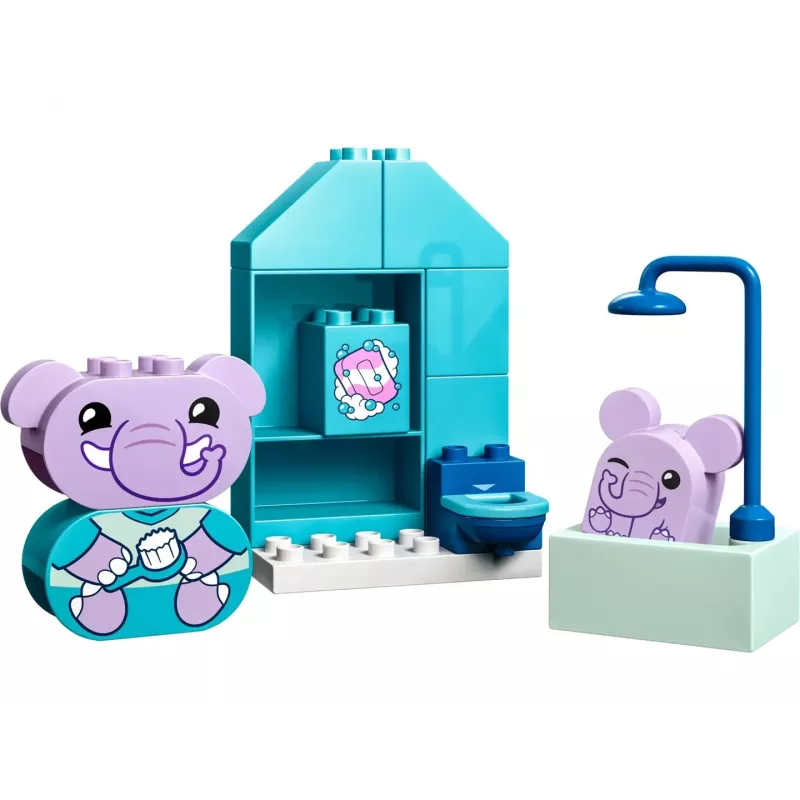 LEGO DUPLO Bath Time Set 10413 — vonios tematikos žaislų rinkinys mažiems vaikams, 15 dalių, rekomenduojamas amžius nuo 1,5 metų