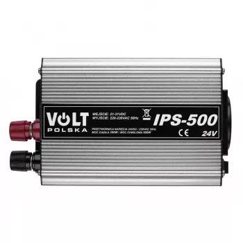 Maitinimo keitiklis AZO 350/500W 24V į 230V modelis 4PRZ24230IPS500, 350W nuolatinė / 500W pikinė galia