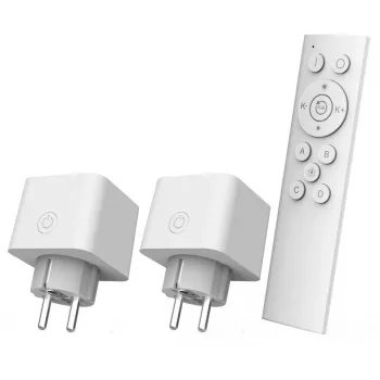 Išmaniųjų namų lizdų pradinis rinkinys „Wi‑Fi TRUST 71399“ — 2,4 GHz, baltas, 0,25 kg