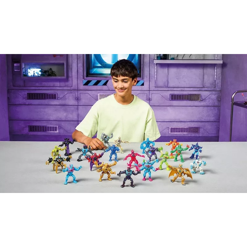 Cobi Mr Beast Lab Hybrids figūrėlių rinkinys — kolekcionuojami veiksmo figūrėlės