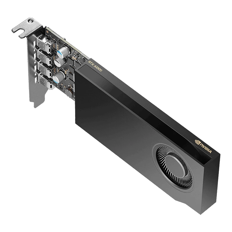 PNY NVIDIA RTX A1000 - vaizdo plokštė - RTX A1000 - 8GB GDDR6 - PCIe 4,0 x8 Low-Profile - 4 x Mini DisplayPort (VCNRTXA1000-PL)