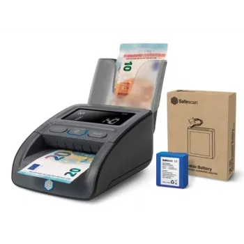Padirbtų banknotų detektorius Safescan 155-S kelių valiutų juodas
