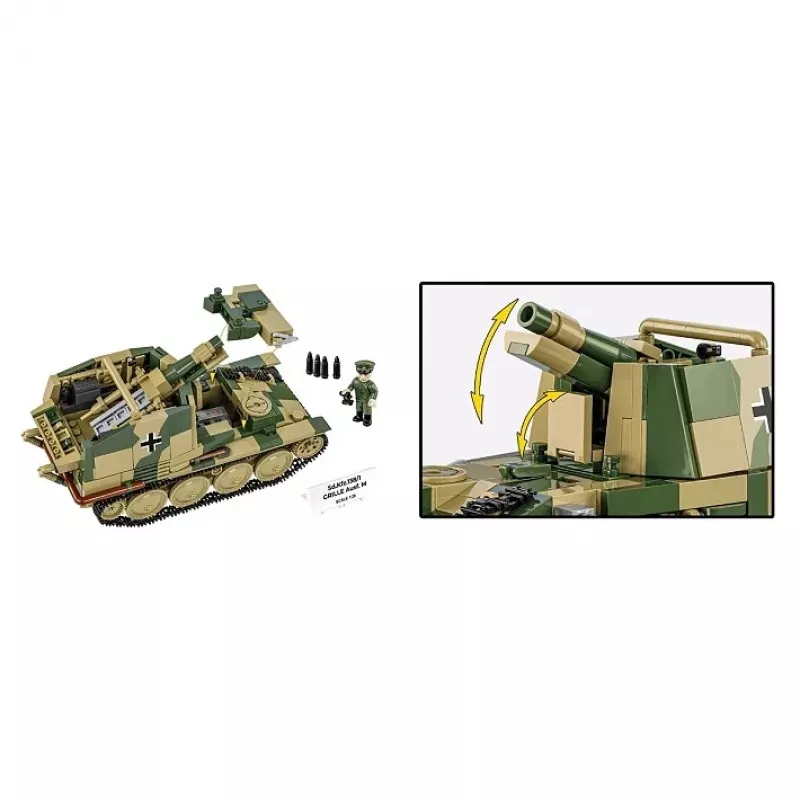 Konstrukcinis modelio rinkinys Cobi SD.KFZ.138/1 Grille, 720 vnt., demonstracinis modelis