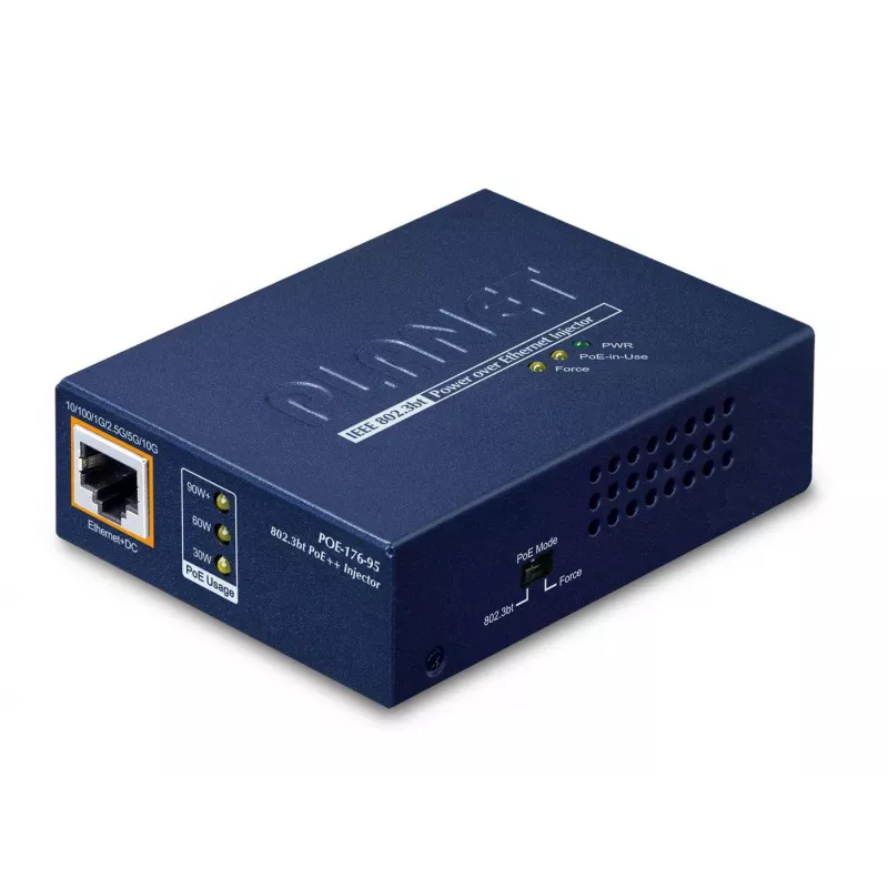 Vieno prievado 10 Gbps PoE maitinimo per Ethernetą PLANET POE-176-95