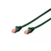 Tinklo kabelis Digitus CAT 6 S/FTP 1m RJ-45 žalias