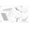 Cover PocketBook HN-QI-PU-700-BK-WW Juoda 7 inch