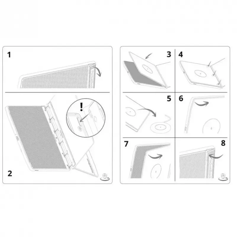 Cover PocketBook HN-QI-PU-700-BK-WW Juoda 7 inch