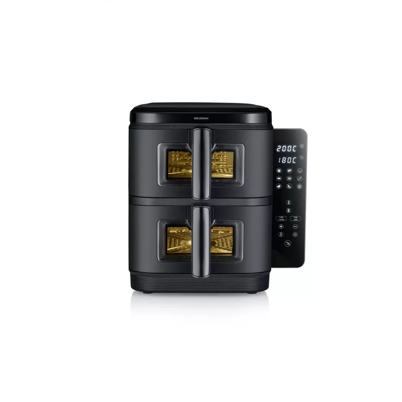 Fritiūrė SEVERIN FR 2468 S-Fry Duo Stack 2-in-1 kepimo talpa, dviejų krepšelių dizainas