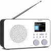 Internetinis radijas TECHNISAT VIOLA 2 C IR — Analoginis ir skaitmeninis imtuvas, DAB+/FM, Wi‑Fi, 3 W, 2,4 colio TFT, 3,5 mm, juoda/baltas