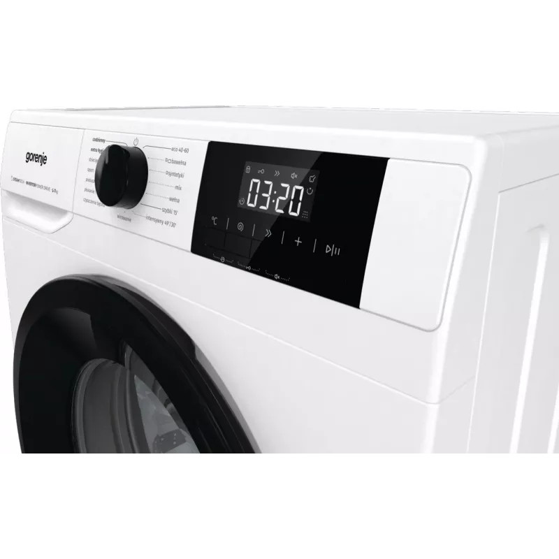 Atskirai stovinti skalbimo mašina Gorenje W3NGPI72SBS, 7 kg, 1200 aps./min., inverterinis variklis, garų funkcija, 15 programų, balta