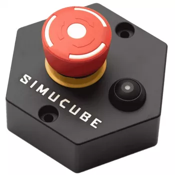 Simucube Premium sukimo momento išjungimo mygtukas, juoda/raudona, 120×120×70 mm