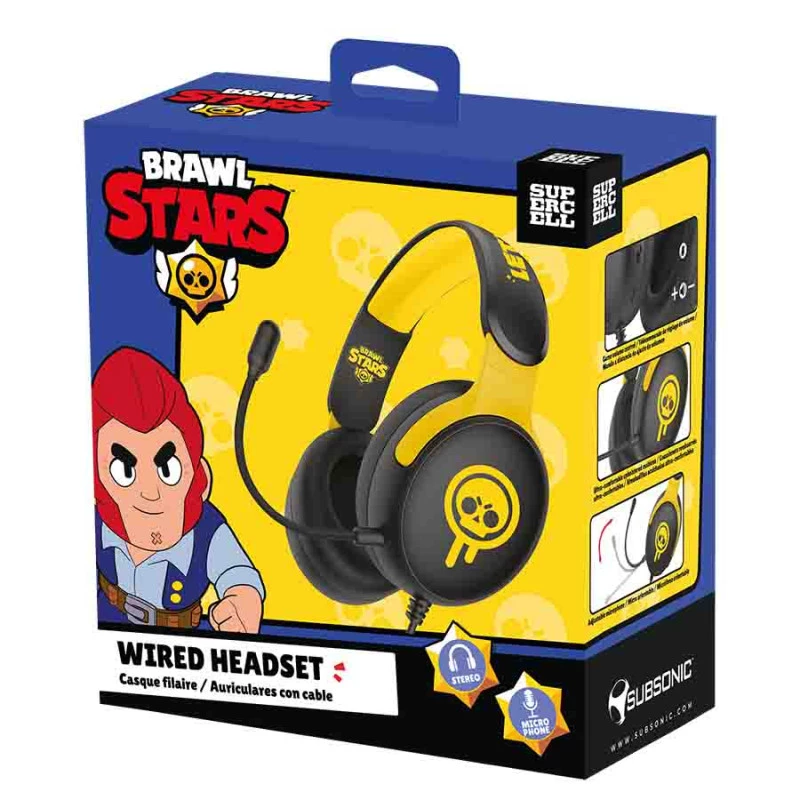 Subsonic žaidimų ausinės Brawl Stars Drippy Skull
