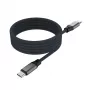 Magnetinis pinamas USB-C–USB-C laidas FIXED FIXDBM-CC2-GR, USB 2.0, pinamas apvalkalas, fiksuotas ilgis, pilkas