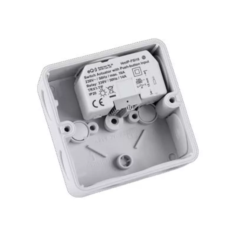 Šviesos jungiklis Homematic IP HMIP-FSI16, baltas, mygtukų valdymas, 54×33×41 mm