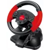 Vairas ESPERANZA EG103 žaidimų valdiklis — PC/PS2/PS3, 13 mygtukų, vibracija, akselerometras, juoda/raudona