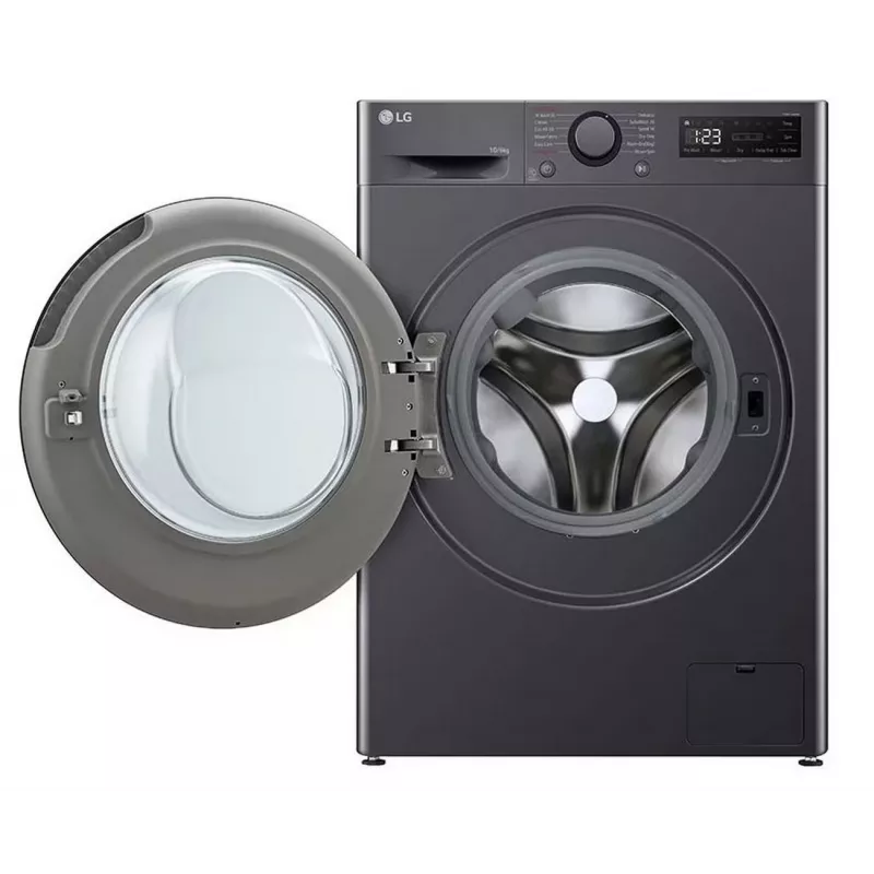 LG F4DR510S2M skalbimo mašina su džiovykle 10 kg / 6 kg 1400 aps./min. juoda