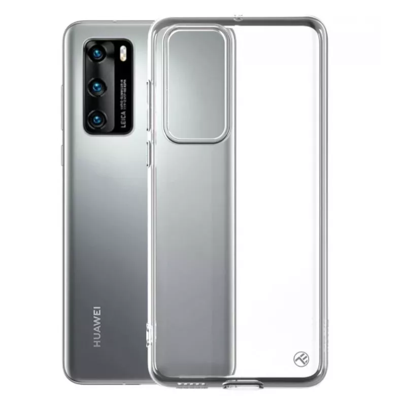 Apsauginis silikoninis dėklas Tellur, skirtas Huawei P40, permatomas