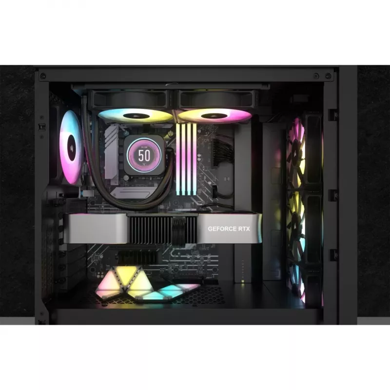 Corsair CW-9060074-WW kompiuterio aušinimo sistema Procesoriaus „viskas viename“ skysčio aušintuvas 12 cm Juoda 1 vnt.