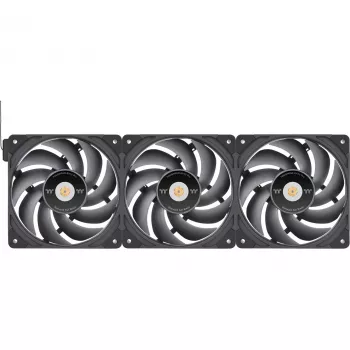 Thermaltake TOUGHFAN EX12 Pro Swappable Edition 120 mm korpuso ventiliatorius, 3 vnt. pakuotė, juodas