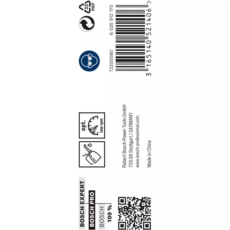 Gręžtuvų komplektas Bosch HSS Cobalt 2608585905, 5 vnt.
