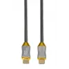 HDMI laidas IBOX HD08 2 m, HDMI A tipo kištukas–kištukas, HDMI 2.1, sidabrinis