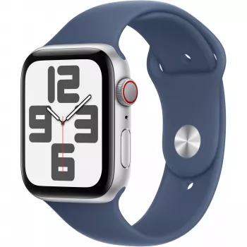 Apple Watch SE (GPS + Cellular) - 44 mm - aliuminis, sidabrinis