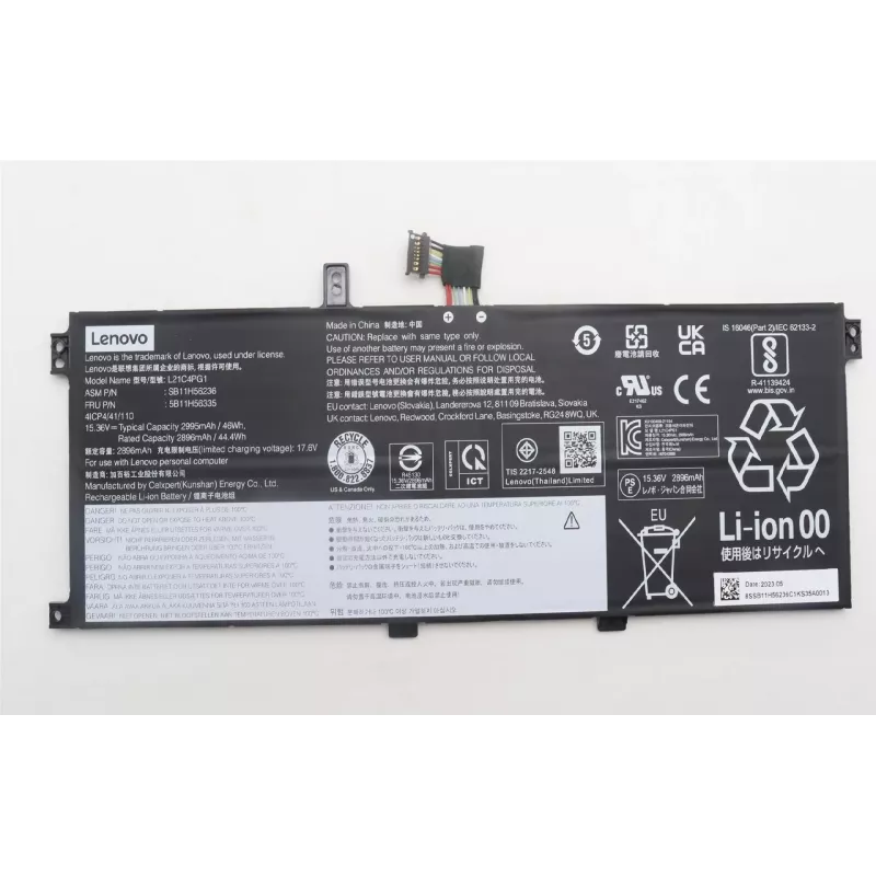 Vidinė ličio jonų nešiojamojo kompiuterio baterija Lenovo 46Wh, modelis 5B11H56335